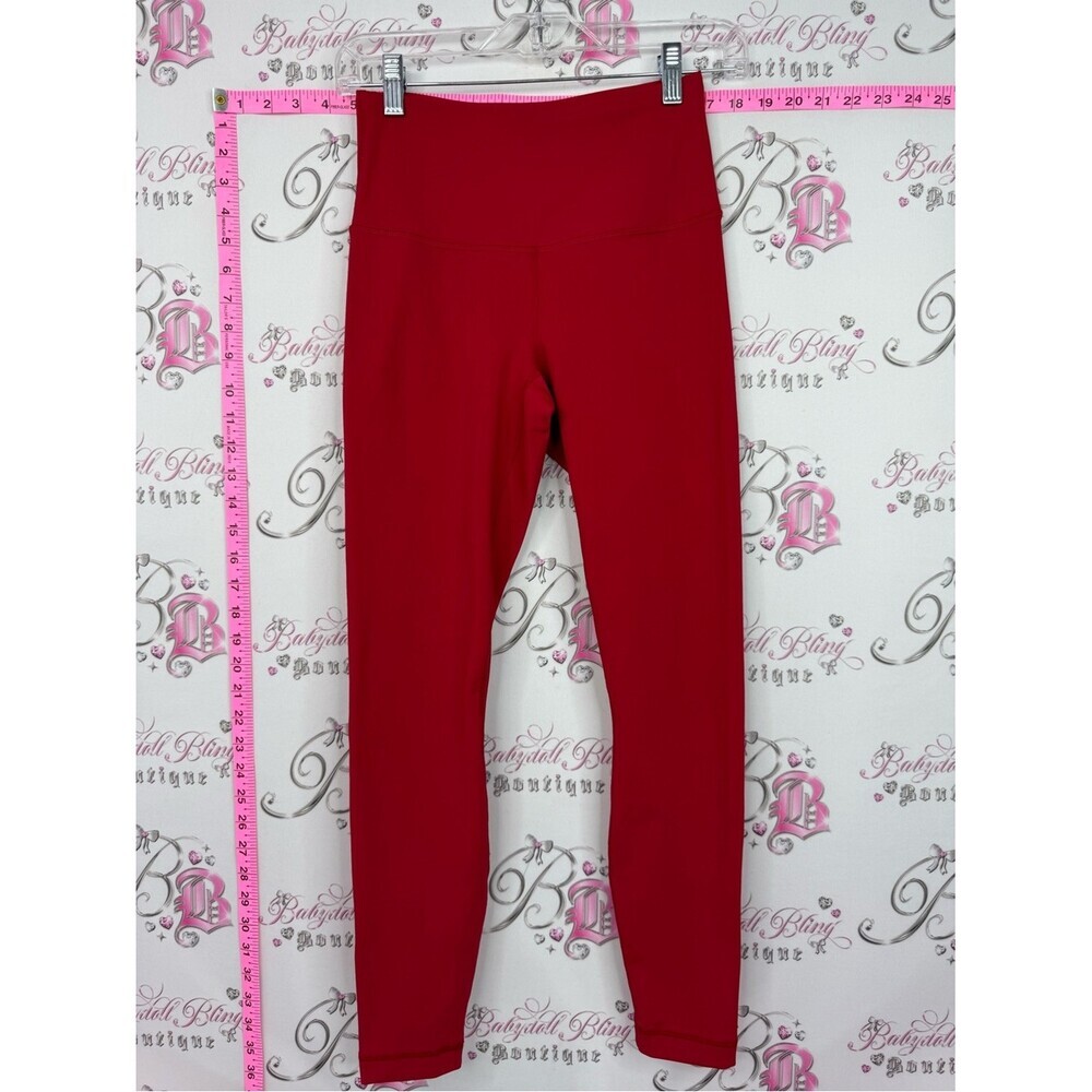 90 Degree By Reflex High-Waist Red Leggings tights bright stretchy